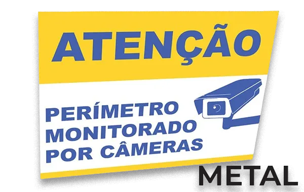 Placa metálica adesivada
